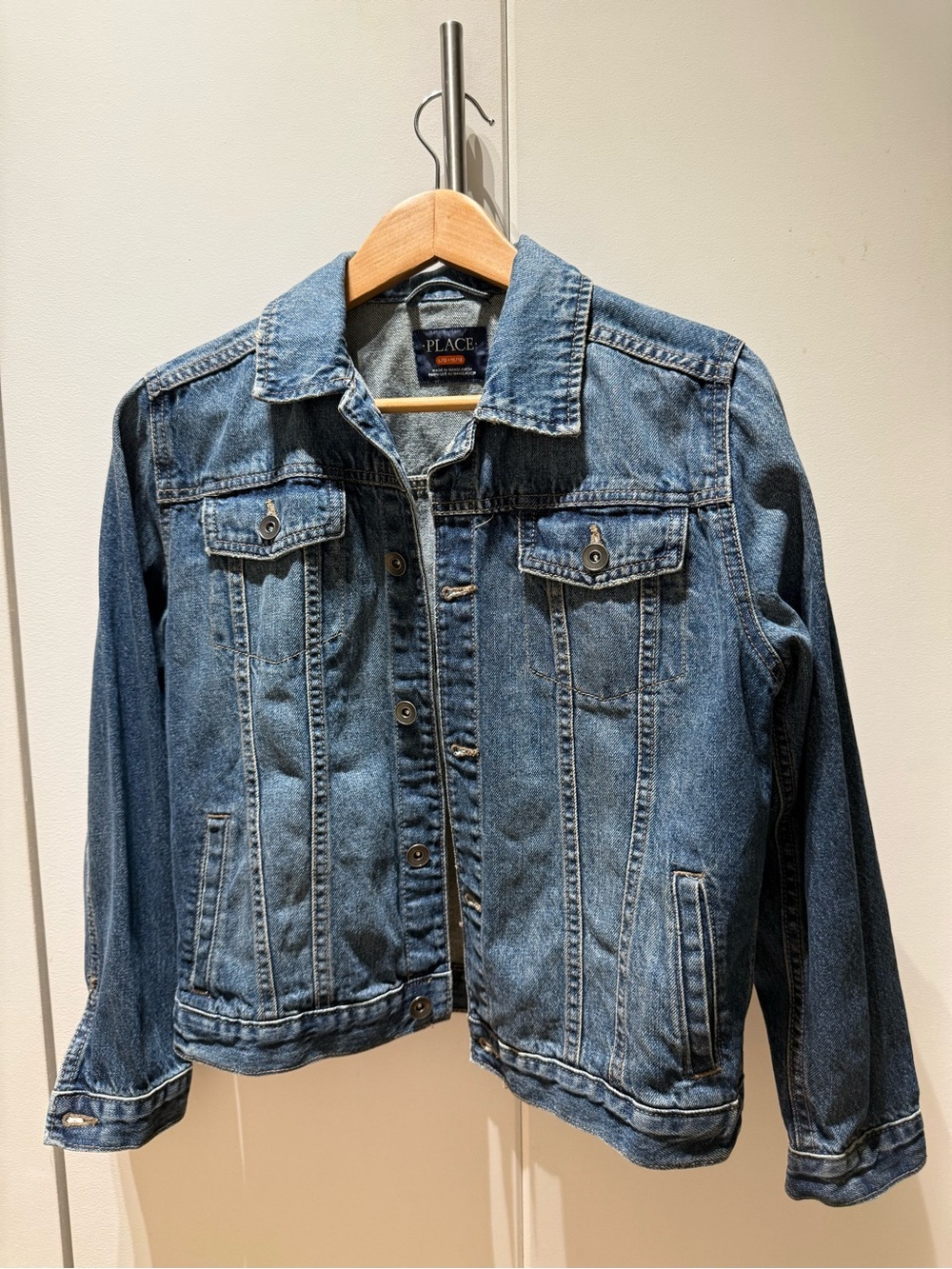 The Children's Place Medium Blue Denim Trucker Jacket 10/12